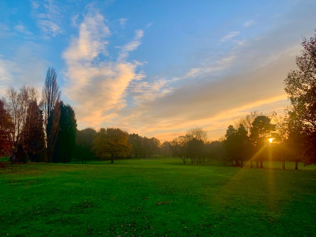 Sunset over the Seventeenth by Ed Daber